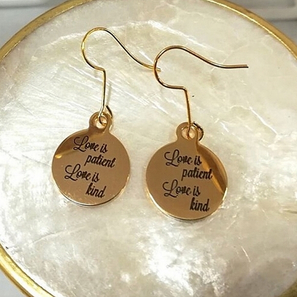 Christian Bible Verse Scripture Earrings - Picture 3 of 5